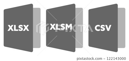 Excel file icon grey 122143000
