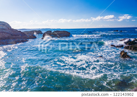 [神奈川縣]荒崎海岸的岩石 122143902