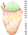 Ice cream cone 122144528