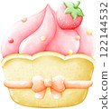 Strawberry Cupcakes with Bow 122144532