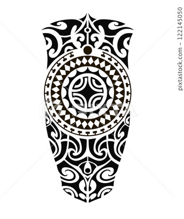 Tattoo sketch maori style for leg or shoulder. Tattoo sketch maori style for leg or shoulder. 122145050