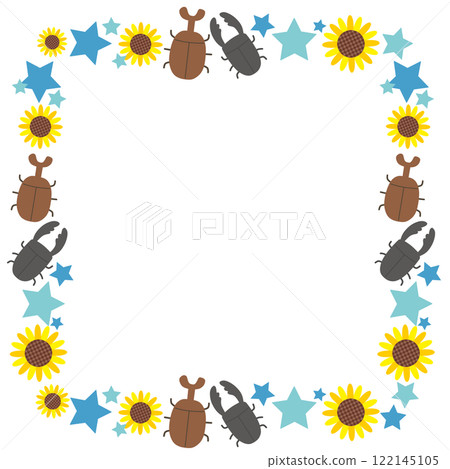 甲蟲和鍬蟲框架 122145105