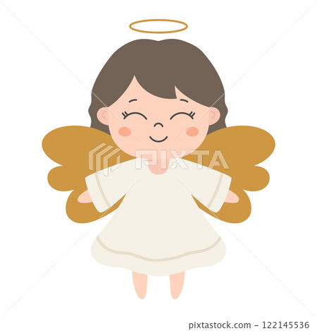 angel girl isolated on white 122145536