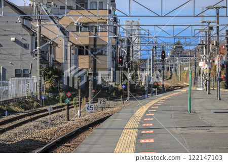 Modern Commuter Train on the Platform During Dec 4 2024 Modern Commuter Train on the Platform During Dec 4 2024 122147103
