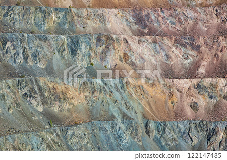 close-up view of a geological formation, layered strata Natural background close-up view of a geological formation, layered strata Natural background 122147485