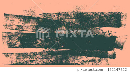 Linocut texture. Ink roller background. Grunge letterpress rectangles. Dry brayer striped lines isolated on color background. Painted relief stains. Vector lino eroded abstract illustration Linocut texture. Ink roller background. Grunge letterpress rectangles. Dry brayer striped lines isolated on color background. Painted relief stains. Vector lino eroded abstract illustration 122147822