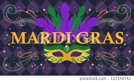 Celebrate the Spirit of Mardi Gras A Festival of Color and Joy 122148542