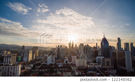 Beautiful sunrise in the capital of Malaysia kuala lumpur. Beautiful sunrise in the capital of Malaysia kuala lumpur. 122148562
