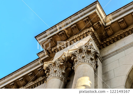 detail of the facade of the cathedral country detail of the facade of the cathedral country 122149167