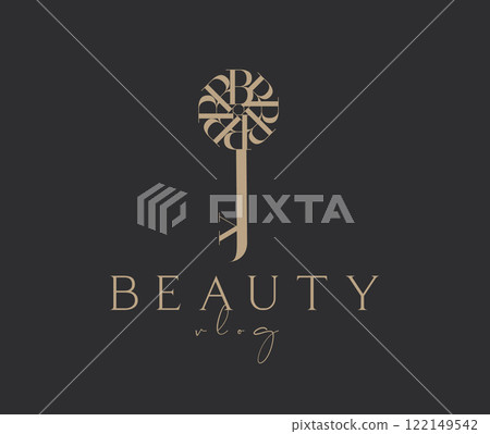 Key stylized beauty vlog label design Key stylized beauty vlog label design 122149542