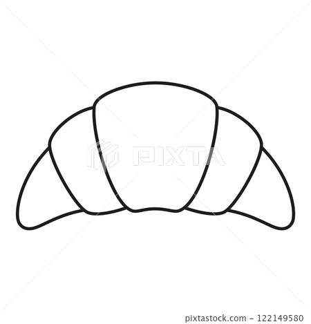 croissant icon outline croissant icon outline 122149580
