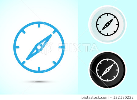 Compass icon design illustration, Navigation sign symbol for apps and websites Compass icon design illustration, Navigation sign symbol for apps and websites 122150222