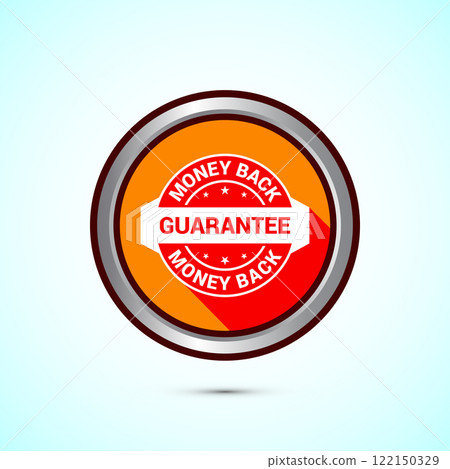 Money back guarantee icon design illustration. Money back guarantee badge and label 122150329