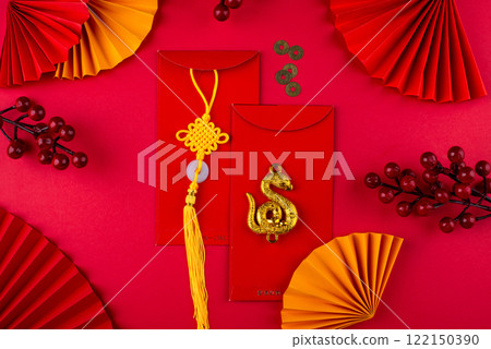 Chinese new year concept. Lunar year of snake Chinese new year concept. Lunar year of snake 122150390
