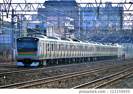 東海道本線大船～戶塚 JR東日本 E233系 3000系 E-74編組（國府） 122150950