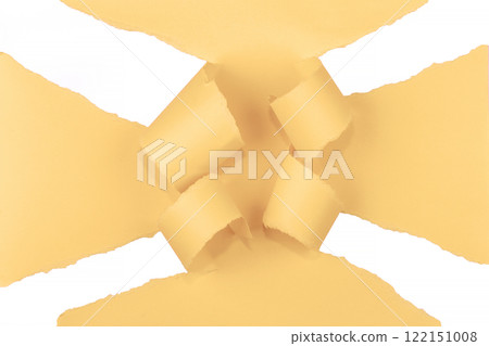 Ripped color paper with curled edges Ripped color paper with curled edges 122151008