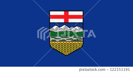 Alberta Canada flag background illustration 122151191