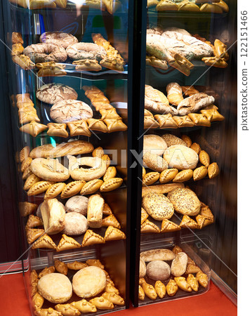Bread bakery products on store Bread bakery products on store 122151466
