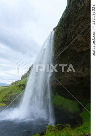 Seljalandsfoss falls in summer season view, Iceland Seljalandsfoss falls in summer season view, Iceland 122152028