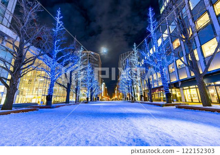 Winter illuminations at Kita 3-jo Square (Akapla) in front of the former Hokkaido Prefectural Government Office (Red Brick Building) Sapporo, Hokkaido Winter illuminations at Kita 3-jo Square (Akapla) in front of the former Hokkaido Prefectural Government Office (Red Brick Building) Sapporo, Hokkaido 122152303