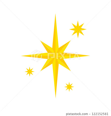Star of Bethlehem Icon. Christmas star. Glitter Sparkling 122152581
