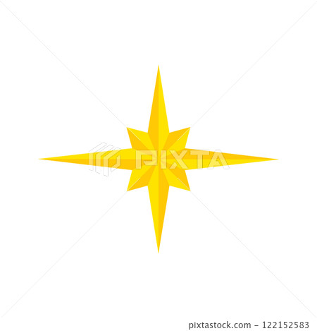 Star of Bethlehem Icon. Christmas star. Glitter Sparkling Star of Bethlehem Icon. Christmas star. Glitter Sparkling 122152583