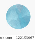 Blue watercolor abstraction. Round spot. Design. 122153067