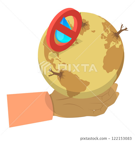 3D Isometric Flat Vector Illustration of Climate Change, Global Warming. Item 7 122153083