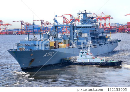 German Navy supply ship "Frankfurt am Main" came to Japan to deepen ties with a like-minded nation 122153905