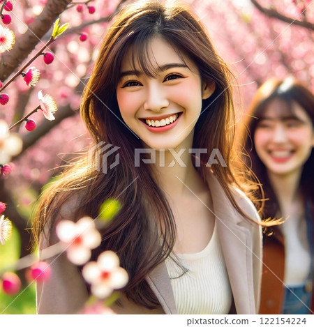 我創造了一個明媚的陽光和盛開的梅花的場景,表達春天的喜悅和友誼的溫暖。 我創造了一個明媚的陽光和盛開的梅花的場景,表達春天的喜悅和友誼的溫暖。 122154224