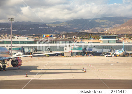 Boeing in Tenerife Norte Airport TFN. Boeing in Tenerife Norte Airport TFN. 122154301