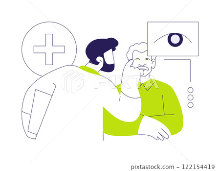 Cataracts abstract concept vector illustration. Cataracts abstract concept vector illustration. 122154419