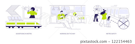 Fast city transport abstract concept vector illustrations. Fast city transport abstract concept vector illustrations. 122154463