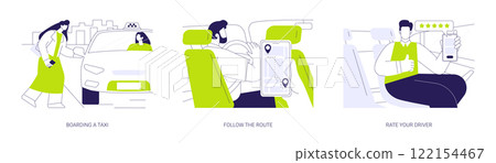 Commercial city transport abstract concept vector illustrations. Commercial city transport abstract concept vector illustrations. 122154467