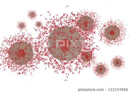 Image of plasma cells producing antibodies Image of plasma cells producing antibodies 122154988