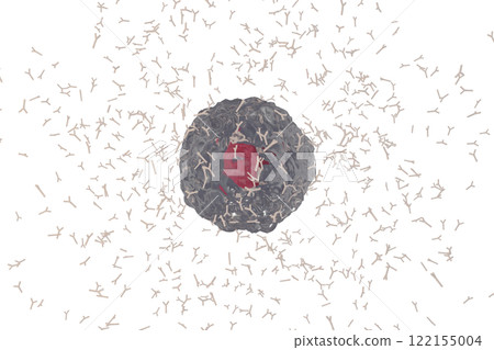 Image of plasma cells producing antibodies Image of plasma cells producing antibodies 122155004