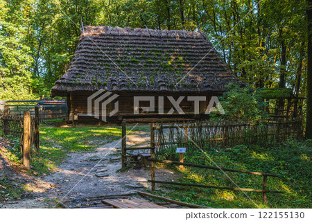 Explore local history at a rustic museum with thatched roof charm 122155130