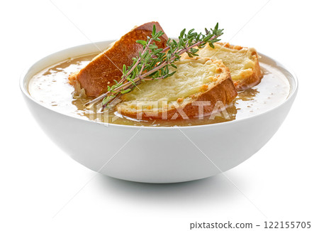 bowl of french onion soup bowl of french onion soup 122155705