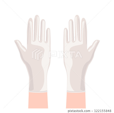 White Gloves Latex rubber cleaning protective Fashion hand accessory clothing technical illustration garment. Dish wash White Gloves Latex rubber cleaning protective Fashion hand accessory clothing technical illustration garment. Dish wash 122155848