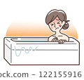 洗澡時感覺身體不適的女人 122155916
