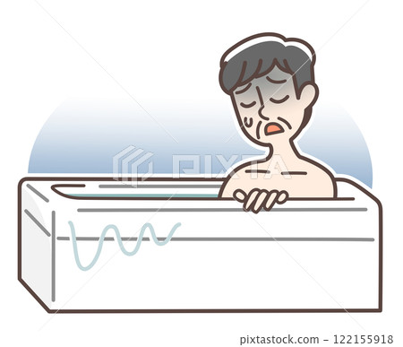 Illustration of caution against accidents in the bath Illustration of caution against accidents in the bath 122155918