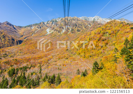 Autumn on the Tateyama Kurobe Alpine Route - Autumn leaves on the Tateyama Ropeway Autumn on the Tateyama Kurobe Alpine Route - Autumn leaves on the Tateyama Ropeway 122156513