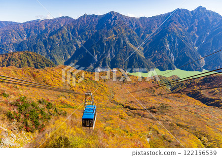 秋天的立山黑部阿爾卑斯山脈路線 - 從大觀峰眺望紅葉 122156539