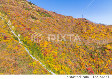 Autumn on the Tateyama Kurobe Alpine Route - Autumn leaves on the Tateyama Ropeway Autumn on the Tateyama Kurobe Alpine Route - Autumn leaves on the Tateyama Ropeway 122156541