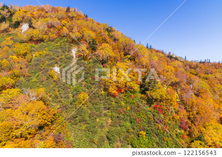Autumn on the Tateyama Kurobe Alpine Route - Autumn leaves on the Tateyama Ropeway Autumn on the Tateyama Kurobe Alpine Route - Autumn leaves on the Tateyama Ropeway 122156543