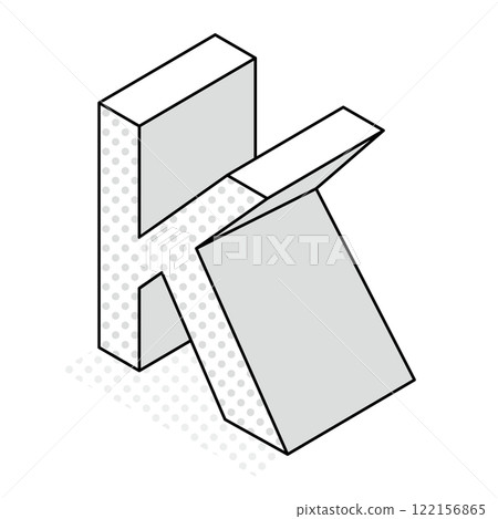 Isometric_3D 和簡單字母 K Isometric_3D 和簡單字母 K 122156865