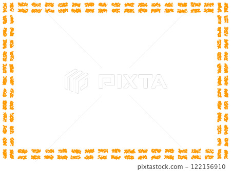 Hand-drawn crayon material background frame Hand-drawn crayon material background frame 122156910