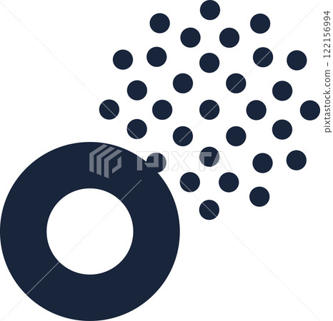 Decentralized finance protocol emitting cryptocurrency tokens, representing innovative financial technology and blockchain based transactions 122156994
