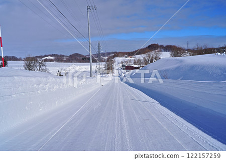 winter sunny day road winter sunny day road 122157259