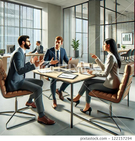 men and women meeting 122157294